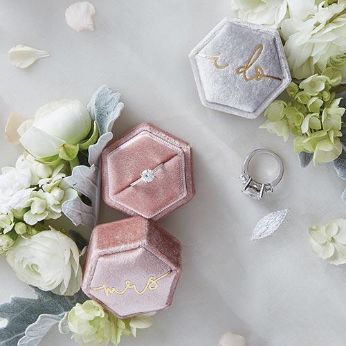 Velvet Ring Box - I Do