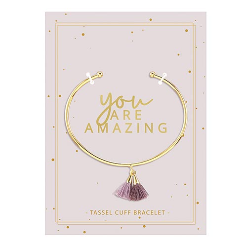 Tassel Cuff Bracelet You are Amazing