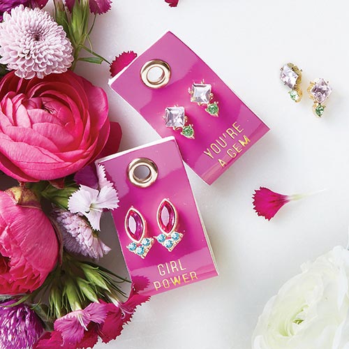 Gemstone Earring - You're A gem