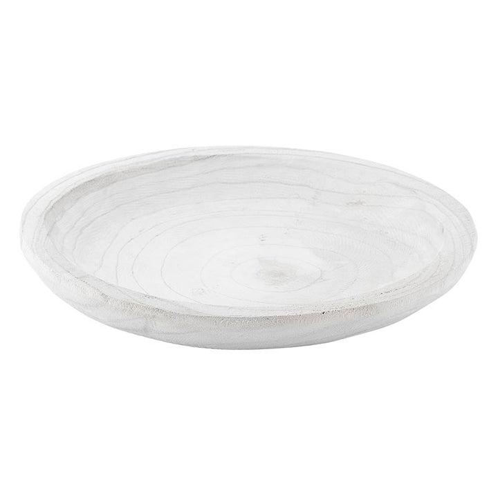 Wood Bowl - MED Paulownia White