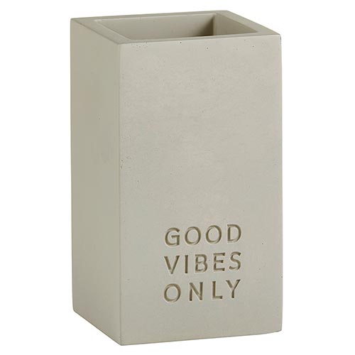 Cement Pen Holder - Good Vibes Only