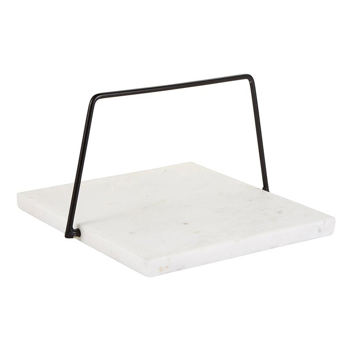Marble + Black Iron Plate