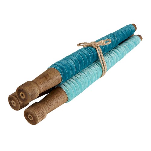 Velvet Trio Spools - Teal/ Aqua