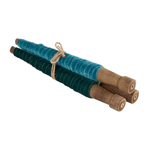Velvet Trio Spools - Teal/ Aqua
