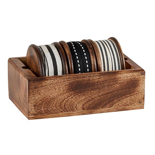 Ribbon Trio Box - Black Stripe