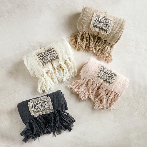 Linen Throw Natural