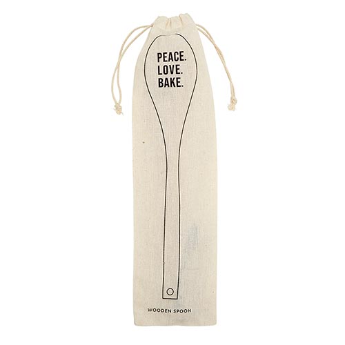 Wooden Baking Spoons - Peace.Love.Bake