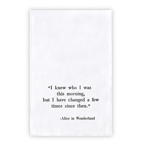 Thirsty Boy Teatowel- Alice & Wonderland