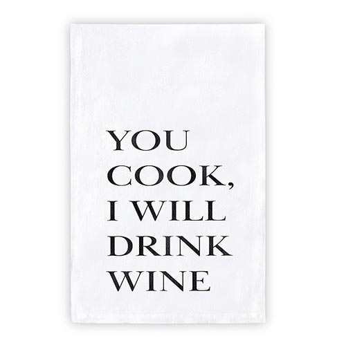 Thirsty Boy Teatowel - You Cook