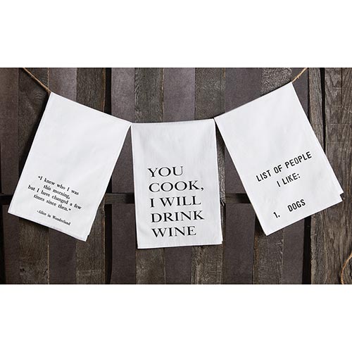 Thirsty Boy Teatowel - You Cook