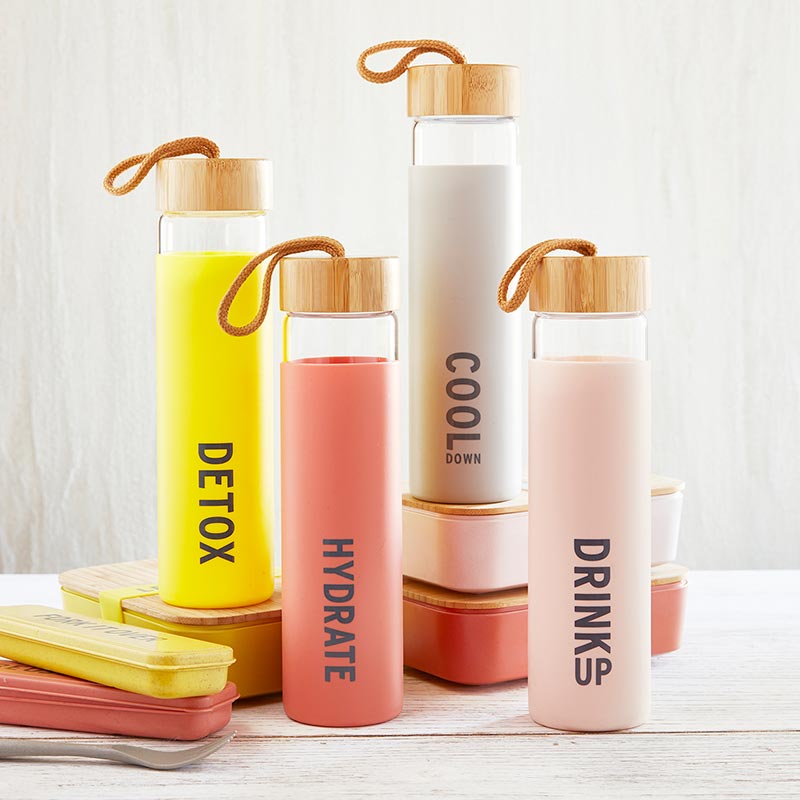 Glass Water Bottle Detox