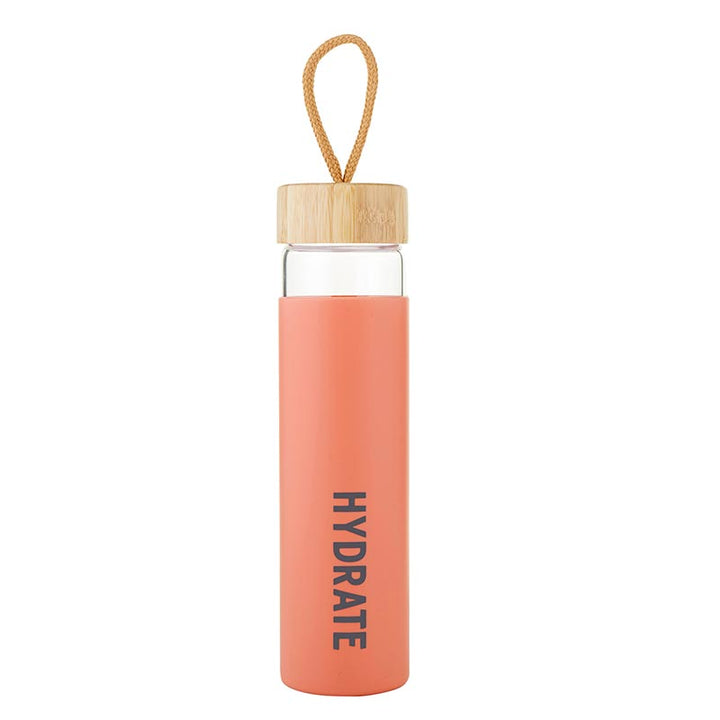 Glass Water Bottle Hydrate