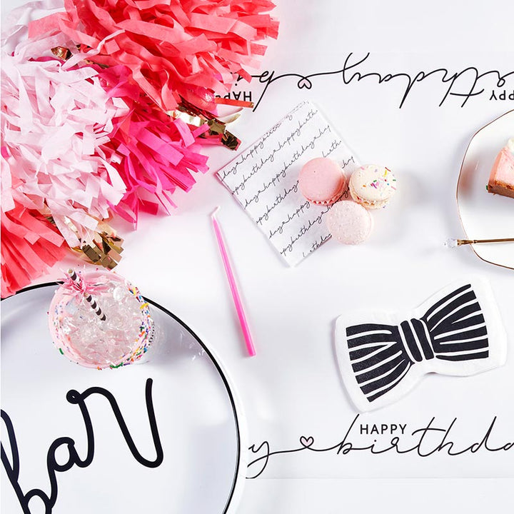 Cocktail Napkins - HBD Script