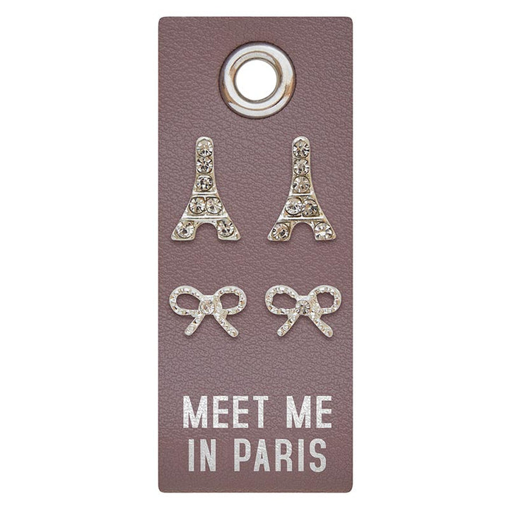 Silver Stud Earrings - Meet Me In Paris
