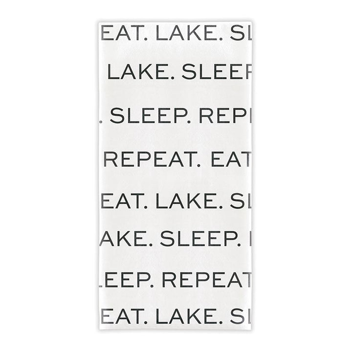 Thirsty Boy Tea Towel - Eat. Lake. Sleep. Repeat