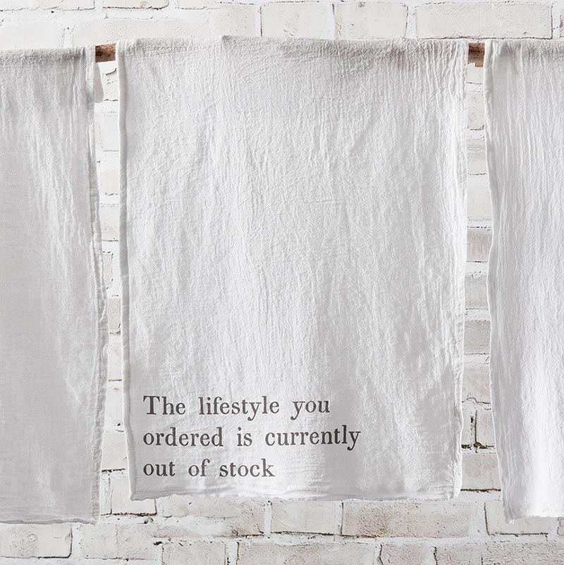 Tea Towel - Lifestyle Ordered is Out of Stock