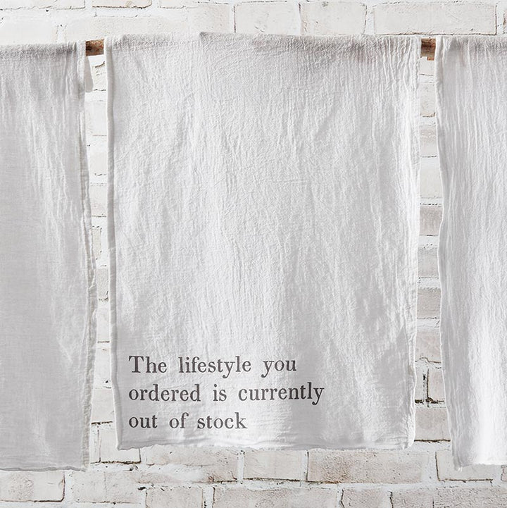 Tea Towel - Lifestyle Ordered is Out of Stock