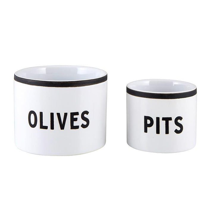 Cardboard Book Set - Olive + Pit Bowls