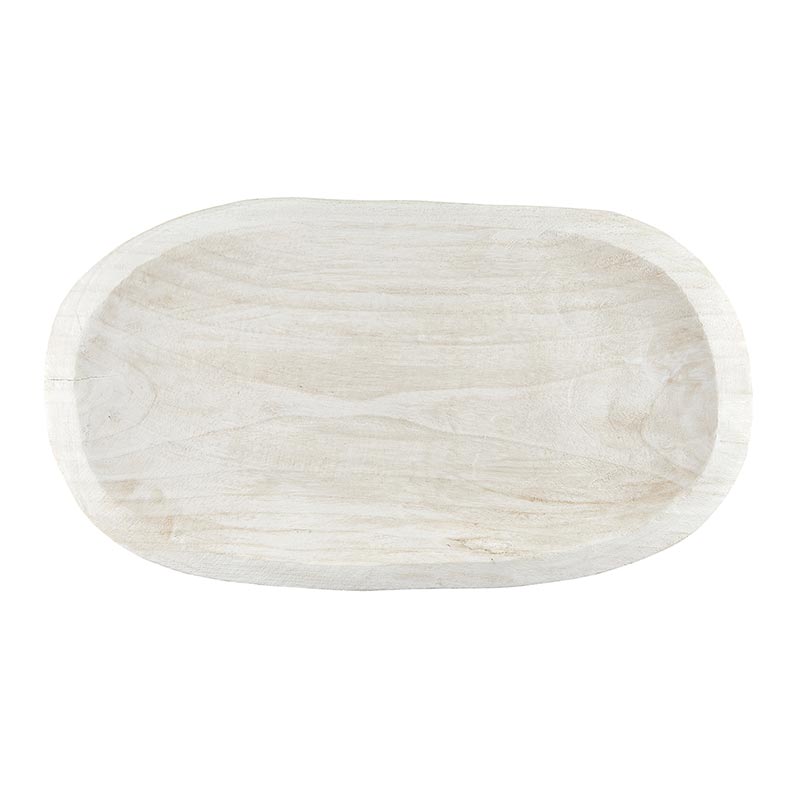 Wood Platter- Paulownia  White