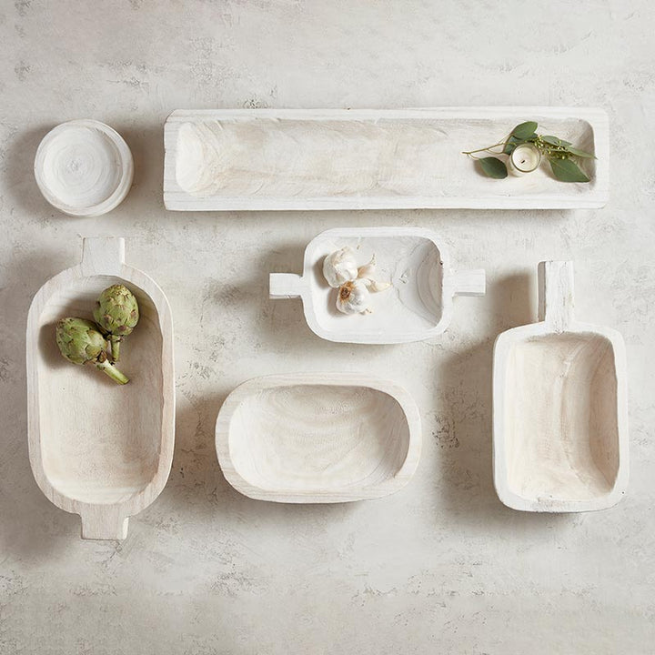 Wood Platter- Paulownia  White