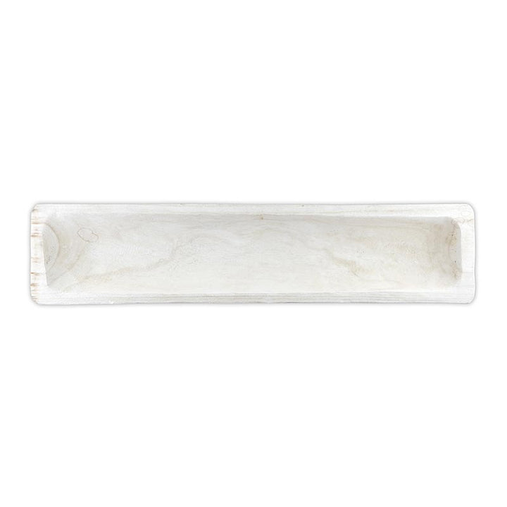 Wood  Rectangle Tray - Paulownia White