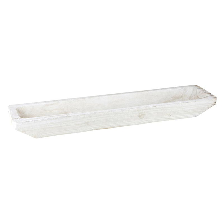 Wood  Rectangle Tray - Paulownia White
