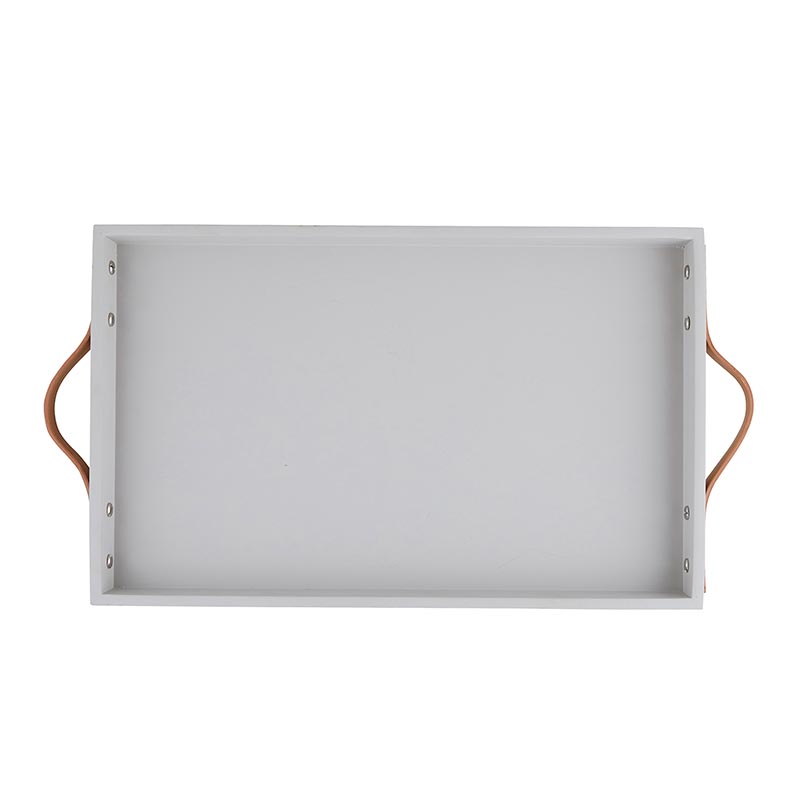 Cement Tray w/ Leather Handles