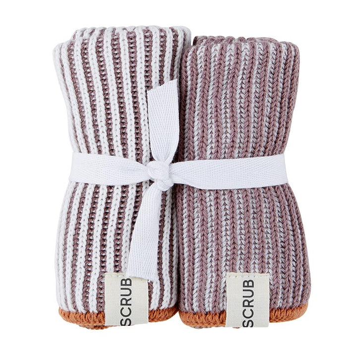 Dishcloth Set of 2 Mauve