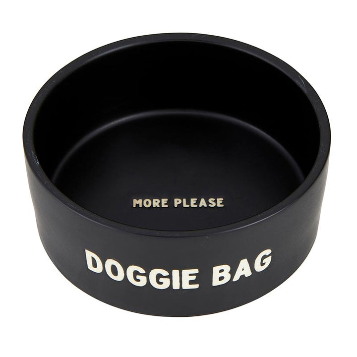 Ceramic Pet Bowl - Doggie Bag