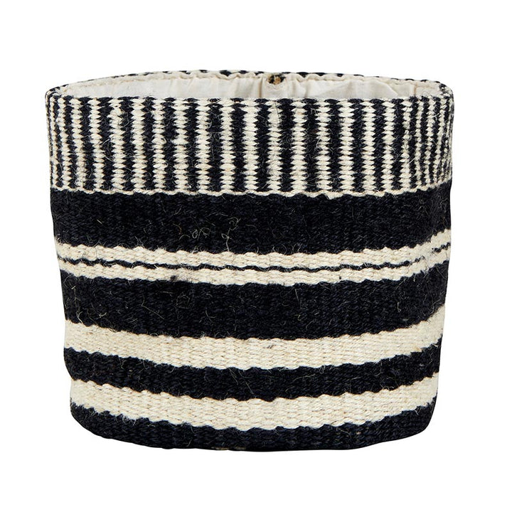Jute Bag - Black + Bleach Mini