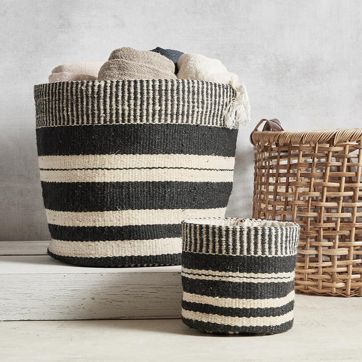 Jute Bag - Black + Bleach Mini