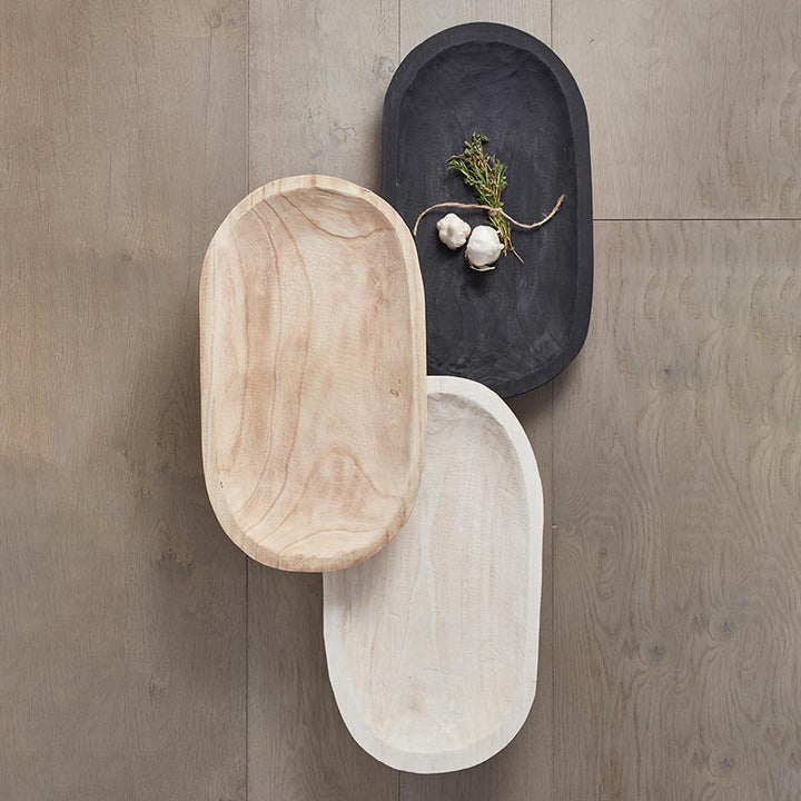 Wood Platter - Paulownia Black