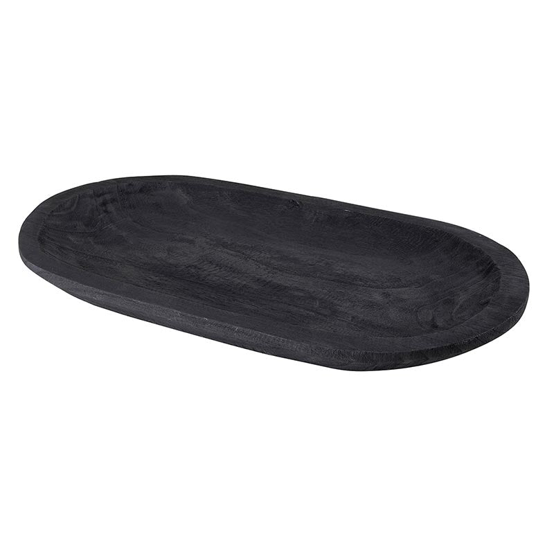Wood Platter - Paulownia Black