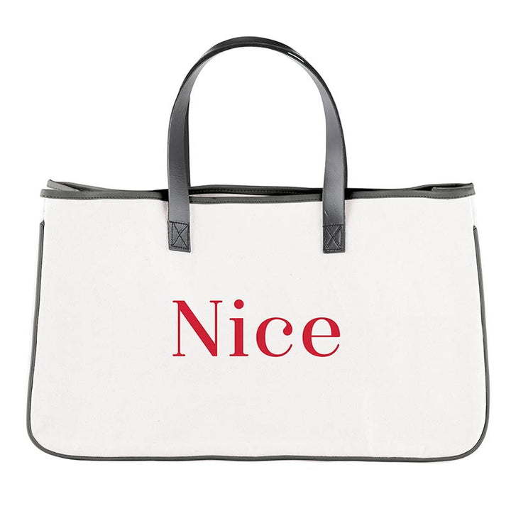 Canvas Tote - Nice/Naughty