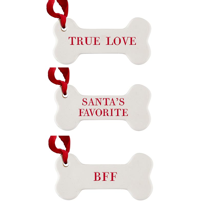 Ornament Set/3 - Pets-Fav/Love/BFF