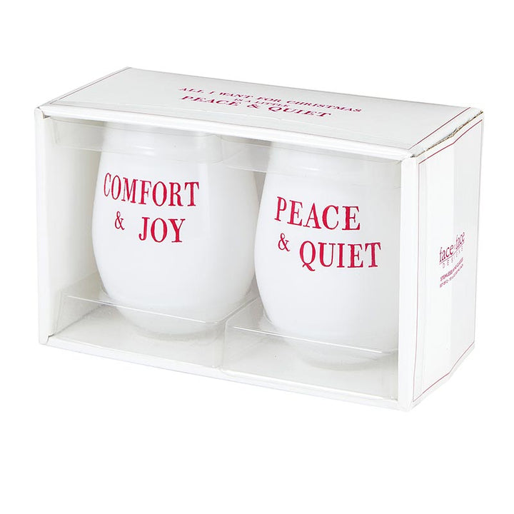 Wine Glass Set/2 - Peace/Comfort