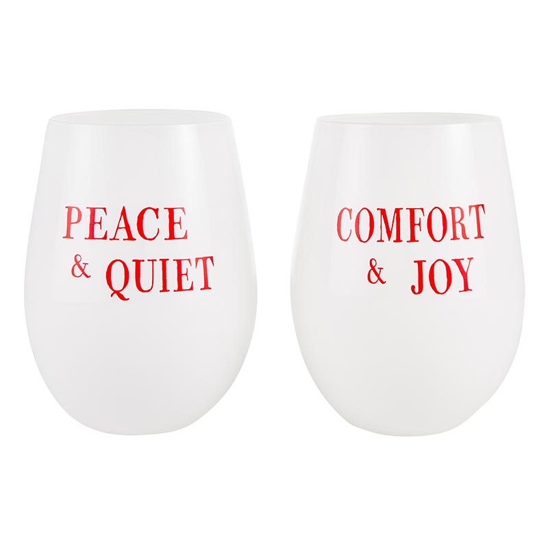 Wine Glass Set/2 - Peace/Comfort