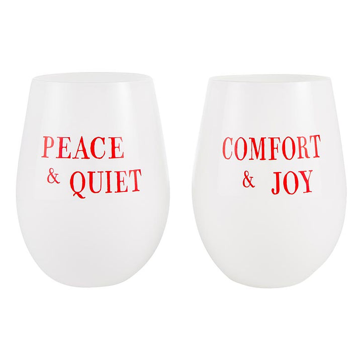 Wine Glass Set/2 - Peace/Comfort