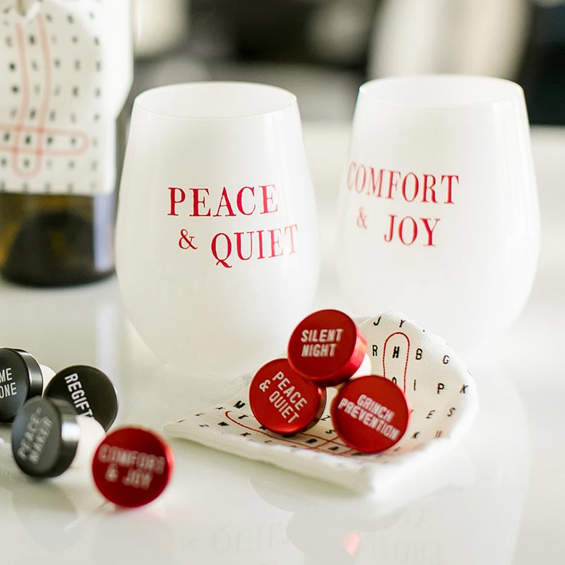 Wine Glass Set/2 - Peace/Comfort