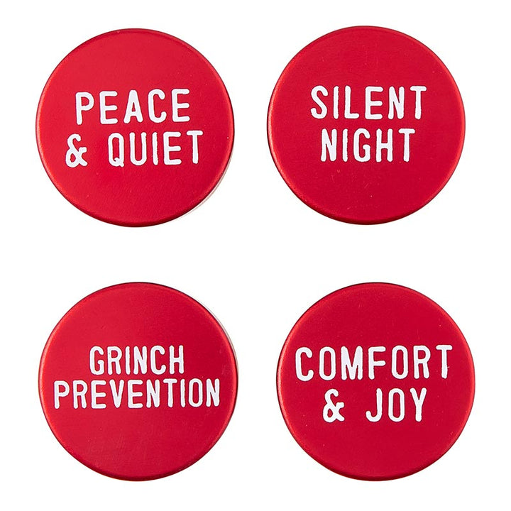 Wine Stoppers - Comfort 4pk-Holiday