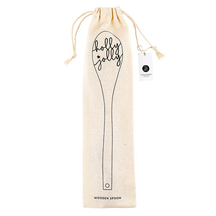Wooden Baking Spoons - Holly Jolly
