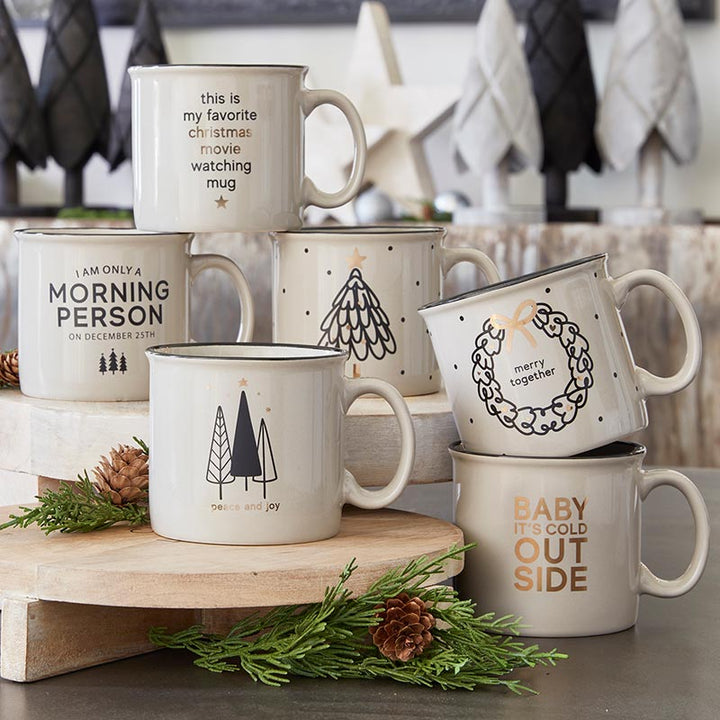 Campfire Mug - Peace And Joy - Holiday