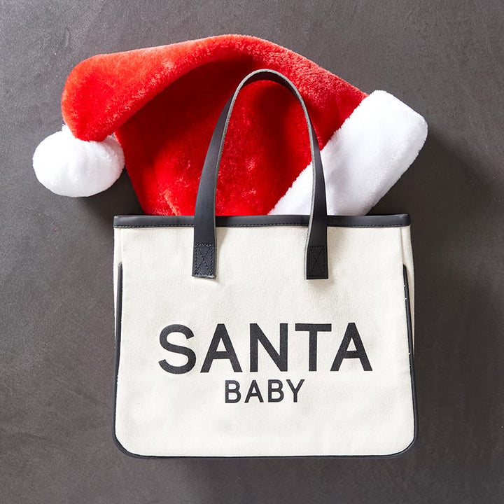 Canvas Tote Mini  - Santa Baby