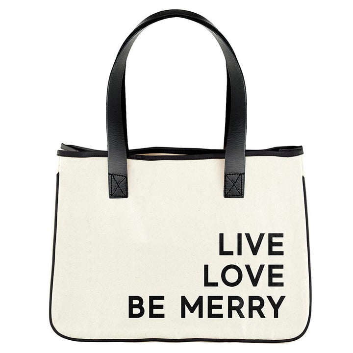 Canvas Tote Mini - Live Love Merry