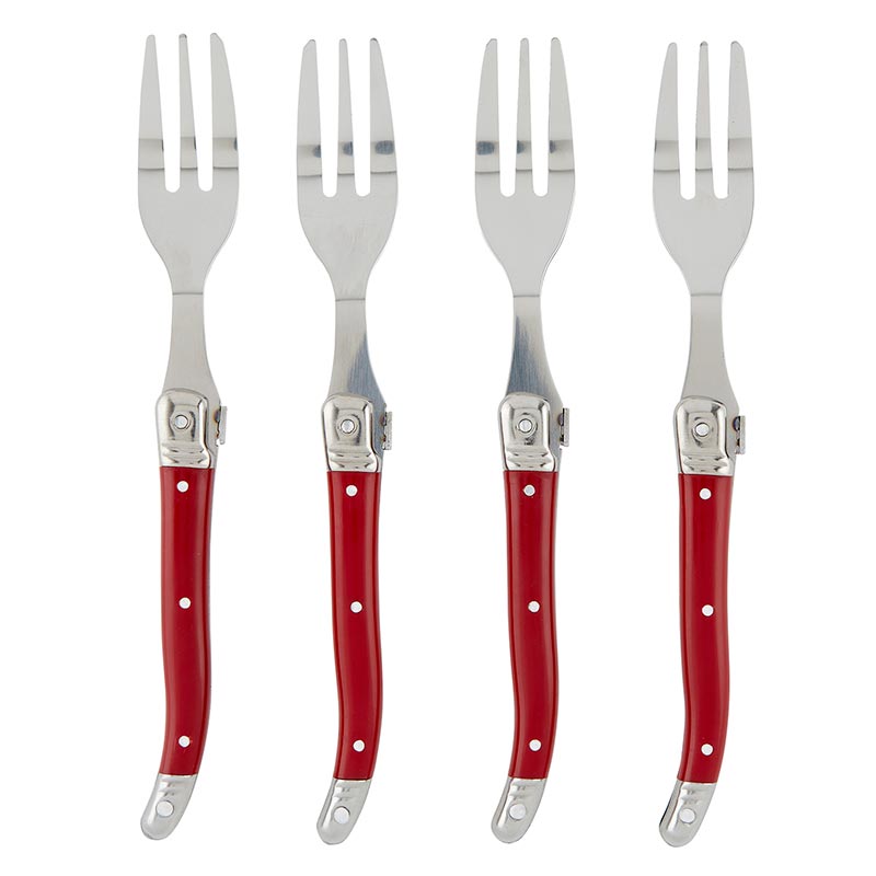 Red Charcuterie Forks