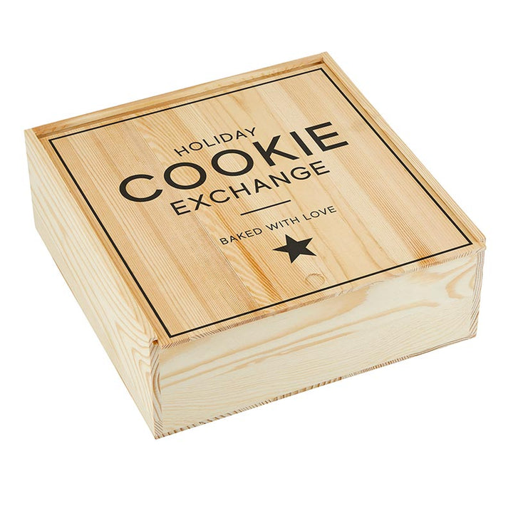 Sweets Wood Box LGE- Cookie Exchange