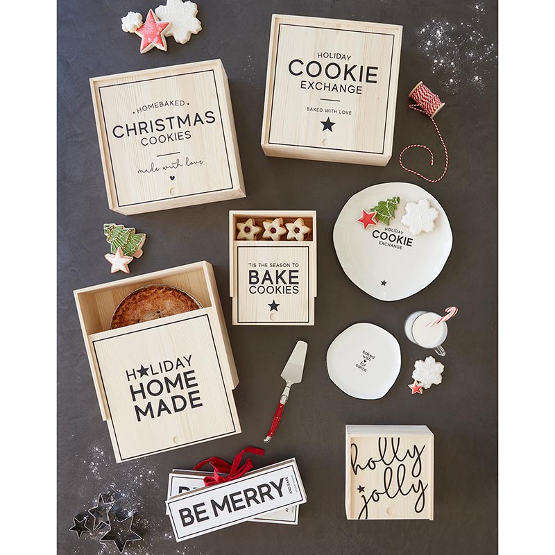 Sweets Wood Box LGE- Cookie Exchange
