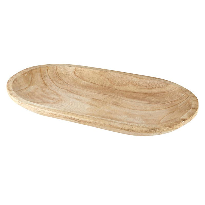 Wood Platter - Paulownia Natural