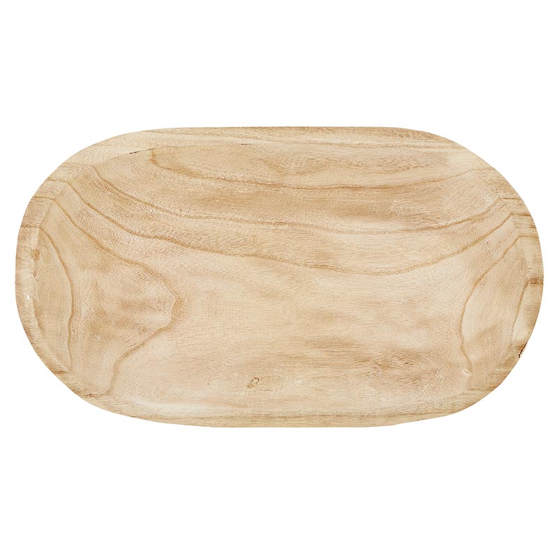 Wood Platter - Paulownia Natural