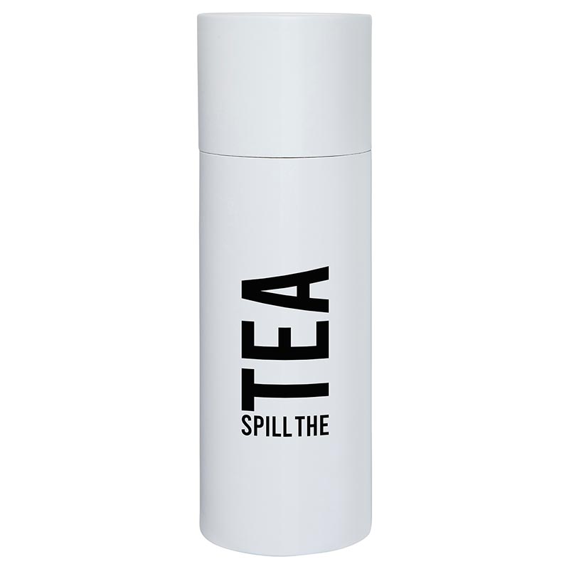 Skinny Tumbler w/Straw - Spill the Tea